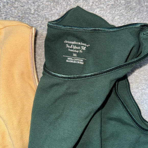 Set of four Christopher and Banks tank tops XL - Picture 2 of 4